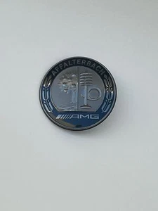 GENUINE 2019-UP Mercedes W463A AMG G63 Smoked Affalterbach Hood Badge 0008177109 - Picture 1 of 3