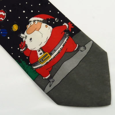 Новинки Hallmark счастливые праздники мужской галстук Санта новинка 56 x 4 - Изображение 1 из 4