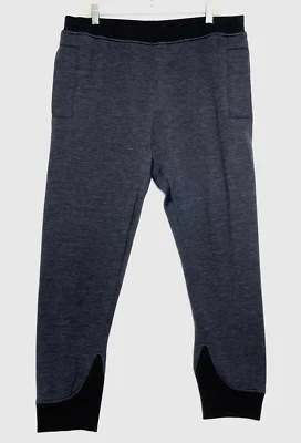 Pantalones deportivos Marni EU 54 US 38R para hombre mezcla de lana cintura elástica gris negro ribete Foto 1 de 4
