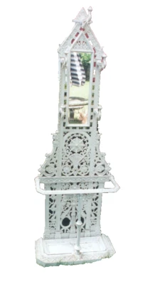 Antiguo gótico de hierro fundido paraguas de salón soporte inglés victoriano FIRMADO FALKIRK Foto 1 de 4