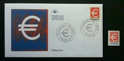 France Euro 1999 Coin Currency Money (stamp FDC +stamp) MNH *perfect condition - Image 1 of 4