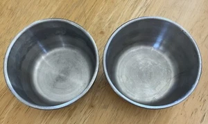 Lg Bird Edelstahl (2) Futter-/Wasserschalen für Ersatz oder Extras - Bild 1 von 4