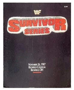 WWF SURVIVOR SERIES NOVEMBER 1987 WRESTLING MAGAZINE FULLY COMPLETE VERY RARE - Picture 1 of 2