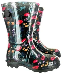 Mujer Jardín Festival Lluvia Impermeable WELLIES Botas de Agua Talla 3-8 - Imagen 1 de 4