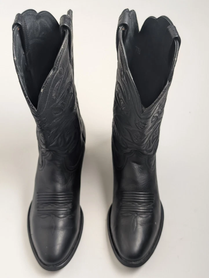 Ariat Black Leather Western Cowboy Boots Women’s 7B Style 15770 - Image 1 of 4