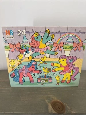 Vintage Sealed 1990 My Little Pony 24 Piece Puzzle 4569-14 Ponies Dancing Ballet - Image 1 of 4