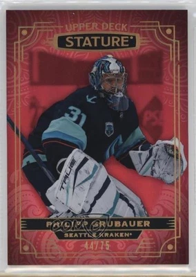 2022-23 Upper Deck Stature Red /75 Philipp Grubauer #85 - Image 1 of 2
