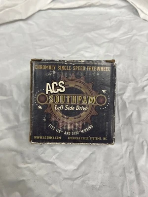 ACS Southpaw 16t Chromoly rueda libre de una sola velocidad tracción lateral izquierda Foto 1 de 2
