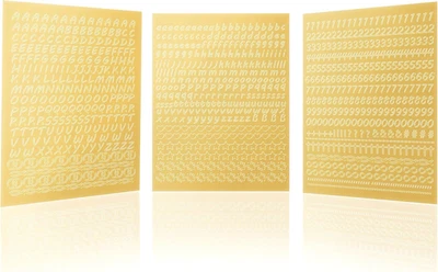 Buchstaben Kerzenaufkleber - Klebebuchstaben Sticker zum Aufkleben und Verzieren - Bild 1 von 4