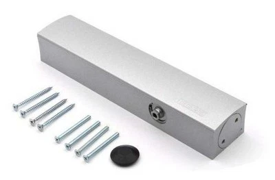 Chiudiporta GEZE design in acciaio 107935 fai da te argento - Immagine 1 di 4