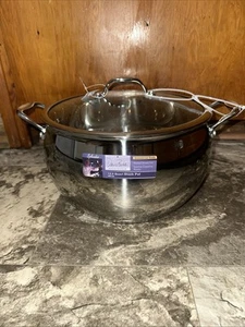 David Burke 13.5 qt 12.5” Prestige Series Stainless Steel Big Stock Pot with Lid - Picture 1 of 6