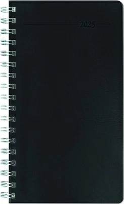 Zettler Slimtimer Ringbuch 2025 schwarz 9x156cm Taschenkalender 128 Seiten - Bild 1 von 2