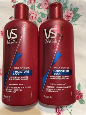 2~VS Vidal Sassoon Pro Series Moisture Lock Shampoo 12oz New Old Stock Retired - Image 1 of 2