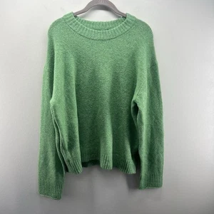 American Eagle Sweater Womens Medium Green Long Sleeve Pullover Whoa So Soft - Picture 1 of 5