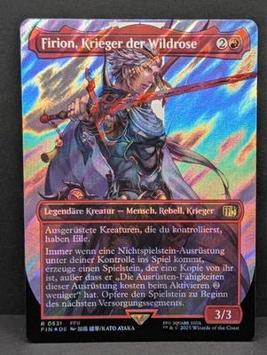 Firion, Wild Rose Warrior SURGE FOIL Final Fantasy 2 FFII MTG Magic GERMAN NM - Image 1 of 2