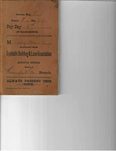 Augusta, Ga Equitable Building & Loan Association for W Maxwell of Crawford - Picture 1 of 1