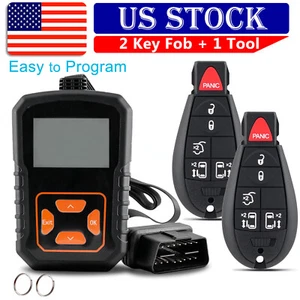 2 For Dodge Grand Caravan Chrysler Town & Country Remote Key Fob Programmer 6B - Picture 1 of 9