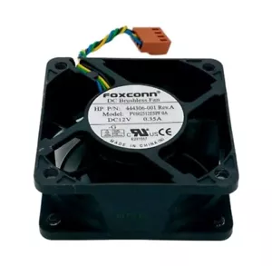 Foxconn PV602512ESPF Fan HP 444306-001 0.35A 4Pin 60*60*25m Cooling Fan - Picture 1 of 3