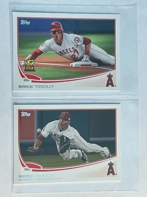Mike Trout 2013 Topps Mini #27 & #536 Lot (2) Rookie Cup Angels - Image 1 of 2