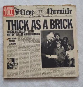 Jethro Tull Thick as a Brick Vinyl 1972 Made in England LP Chrysalis FV 41003 - Picture 1 of 17