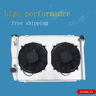 3Row Aluminum For Ford Falcon XC XD XE XF 6cyl 8cyl AT 76-83 Radiator+Fan Shroud - image 1 of 4