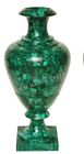 15" Malachite Stone Vase, Flower Vase Pot, Malachite Decor Home Gift, Malachite