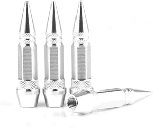 60Mm Spiked Valve Caps, Aluminum Alloy Dustproof and Waterproof Tire Valve Stem - Picture 1 of 7