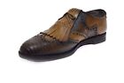 Golfers Collectible Brown Embossed Men's Wingtip Shoe Figurine Made In England