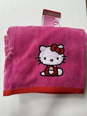 HELLO KITTY BEACH TOWEL WITH EMBROIDERED 100% COTTON 34in X63in(85cmx160cm) - Image 1 of 4