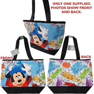 Bolso de hombro grande Shopper Mickey Mouse Fantasia de tinta y pintura Disney Store - Imagen 1 de 12