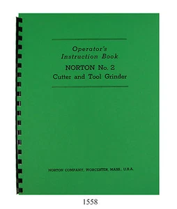 Manual de instrucciones del operador de cortador y amoladora de herramientas Norton #2 *1558 - Imagen 1 de 8