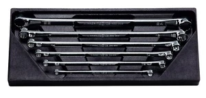 NEPROS JUEGO DE LLAVES DE EXTREMO DE CAJA EXTRA LARGAS TIPO PLANO 6 PIEZAS (8x10~22x24mm) NTM11L06 - Imagen 1 de 2