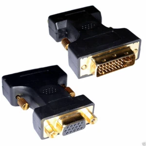DVI-A 24 + 5 Pin Male Plug to 15 Pin SVGA Female Converter Adapter [006638] - Afbeelding 1 van 8