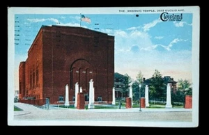 Templo Masónico Cleveland Ohio • Postal Dividida publicada 1923 - Imagen 1 de 2