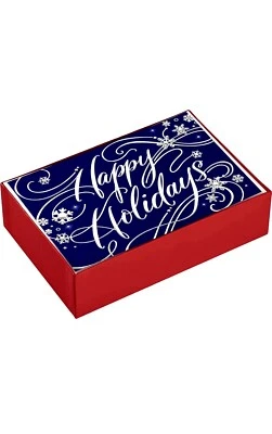 Tarjetas navideñas Hallmark en caja Happy Holidays 40 tarjetas azules/plateadas con sobres Foto 1 de 4