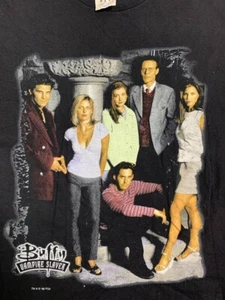 Vintage 1998 Buffy The Vampire Slayer T-Shirt Größe L blau Traube Made in USA - Bild 1 von 5