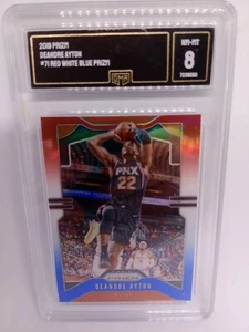 Deandre Ayton 2019 Panini Prizm #71 Red White & Blue Prizm GMA 8 Mint NBA Card - Picture 1 of 3