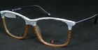 EXESS 67200 A2054 WHITE /BLACK /CLEAR /CARAMEL UNIQUE EYEGLASSES 53-16-140 Italy