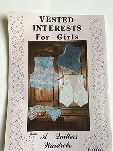 Vested Interest For Girls Size 6-14 Quilters Wardrobe Pattern Uncut Pattern - Picture 1 of 3