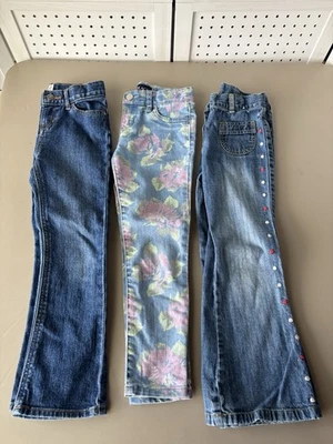 LOTE/3 Pantalones de mezclilla para niños niñas talla 6 Gymboree & The Children's Place Foto 1 de 4