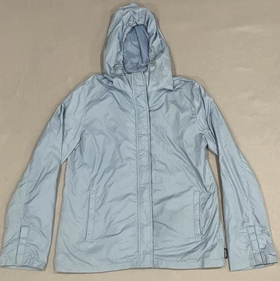 Abercrombie & Fitch женщин дождевик M синий легкий водонепроницаемый ветрозащитный - Изображение 1 из 4