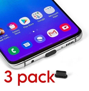 3Pcs USB C Port Poussière Plug Cover Protecteur pour Appareils Type C - Photo 1 sur 2