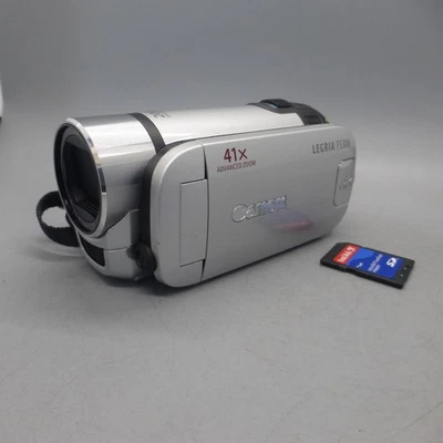 Canon Legria FS306 Handheld High Definition Camcorder Silver Tested - Image 1 of 4