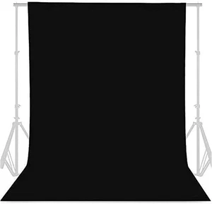 Sfondo nero per servizio fotografico, 5 x 6,5 piedi fotografia sfondo nero per foto - Foto 1 di 2