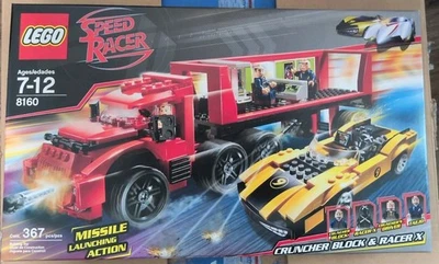 LEGO SPEED RACER: Cruncher Block & Racer X 8160 New Sealed SEE Pics Fast Ship - Image 1 of 4