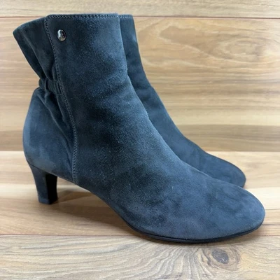 AGL Attilio Giusti Leombruni Botas Talla 8 Gris Gamuza Cremallera Tacón EU 38 Foto 1 de 4