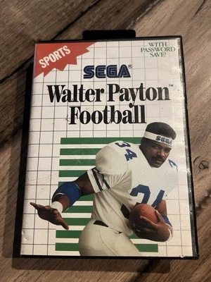 Walter Payton Football (Sega Master System, 1989) CIB COMPLETE IN BOX - Image 1 of 4