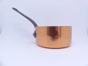 Juego de cacerolas de cobre olla de mango olla de cobre DM 9,8 cm Made in France Francia - Imagen 1 de 10