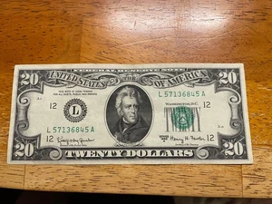 1963A $20 - FRN - San Francisco - Appears AU - Picture 1 of 7