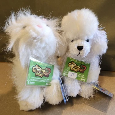 Webkinz Caring Valley Set Of 2 Persian Cat + Poodle Dog New Unused Code W Tags - Image 1 of 4
